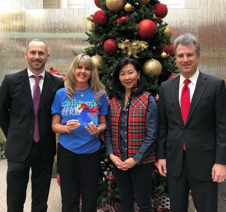 Visiting our friend Marni McGough at Children’s Memorial Herman hospital.